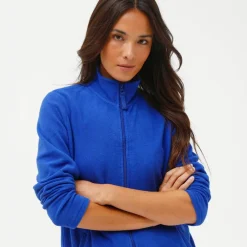 Veste zippée maille polaire, manches longues