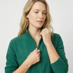 Veste zippée maille polaire, manches longues
