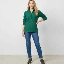 Veste zippée maille polaire, manches longues