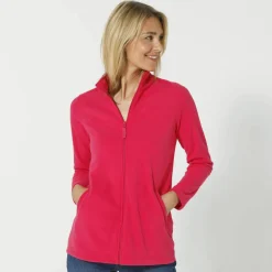 Veste zippée maille polaire, manches longues