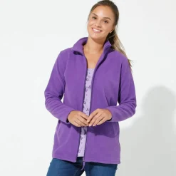 Veste zippée maille polaire, manches longues