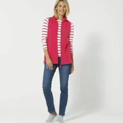 Veste zippée maille polaire, sans manches
